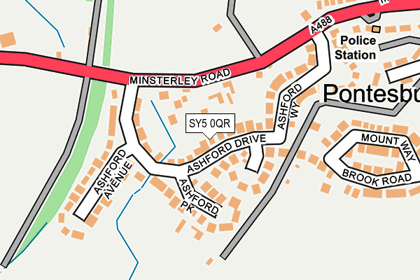 SY5 0QR map - OS OpenMap – Local (Ordnance Survey)