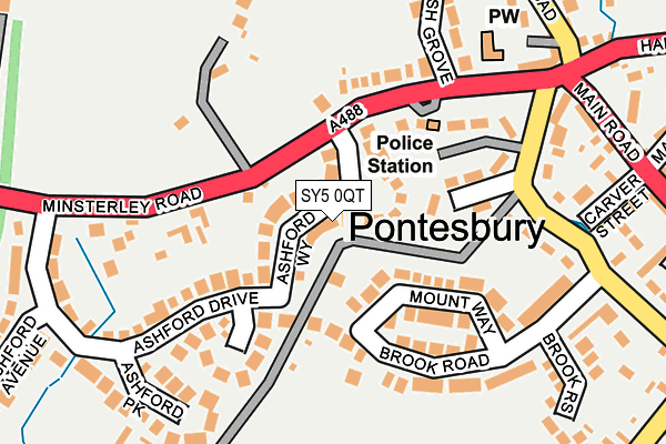 SY5 0QT map - OS OpenMap – Local (Ordnance Survey)