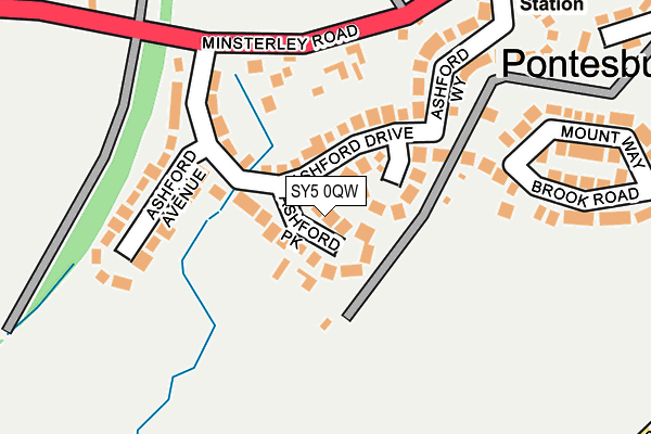 SY5 0QW map - OS OpenMap – Local (Ordnance Survey)