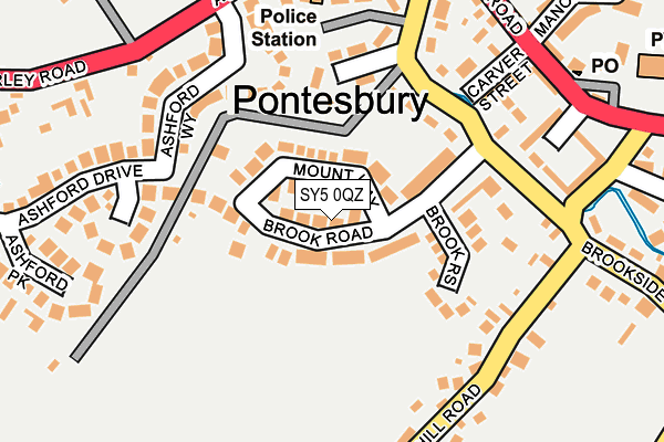 SY5 0QZ map - OS OpenMap – Local (Ordnance Survey)