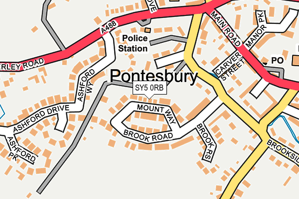 SY5 0RB map - OS OpenMap – Local (Ordnance Survey)