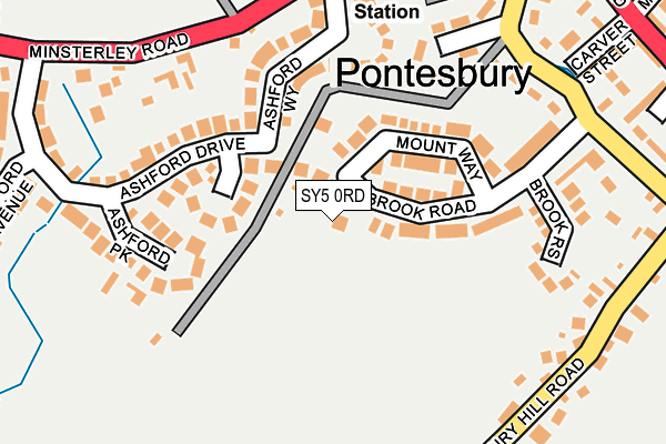 SY5 0RD map - OS OpenMap – Local (Ordnance Survey)