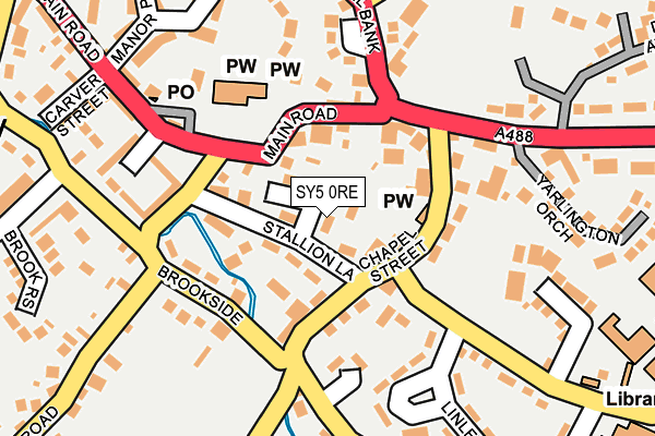 SY5 0RE map - OS OpenMap – Local (Ordnance Survey)