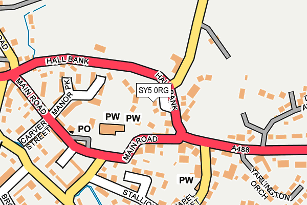 SY5 0RG map - OS OpenMap – Local (Ordnance Survey)