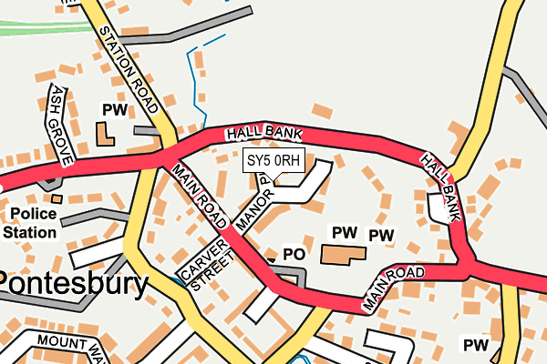 SY5 0RH map - OS OpenMap – Local (Ordnance Survey)