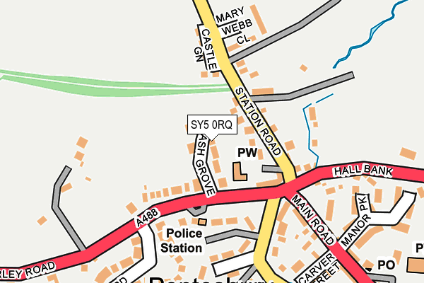 SY5 0RQ map - OS OpenMap – Local (Ordnance Survey)