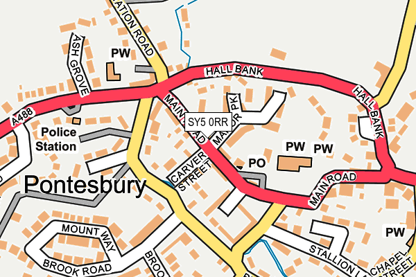 SY5 0RR map - OS OpenMap – Local (Ordnance Survey)