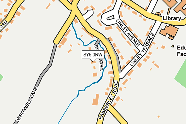 SY5 0RW map - OS OpenMap – Local (Ordnance Survey)