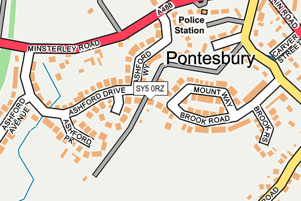 SY5 0RZ map - OS OpenMap – Local (Ordnance Survey)