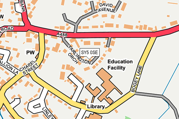 SY5 0SE map - OS OpenMap – Local (Ordnance Survey)