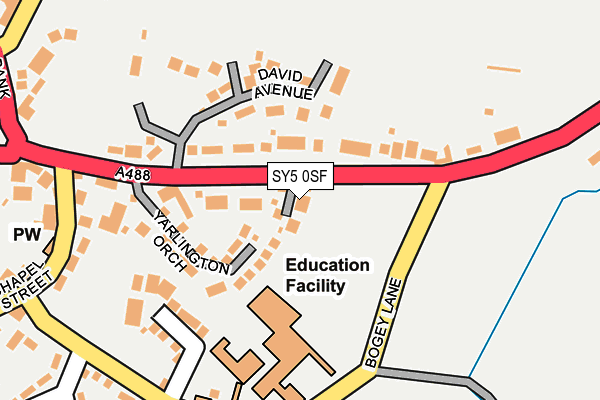 SY5 0SF map - OS OpenMap – Local (Ordnance Survey)