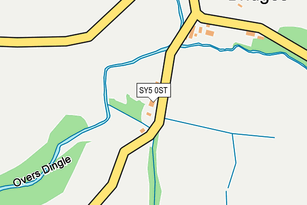 SY5 0ST map - OS OpenMap – Local (Ordnance Survey)