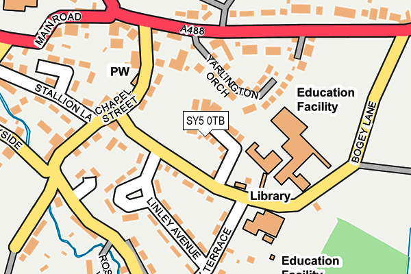 SY5 0TB map - OS OpenMap – Local (Ordnance Survey)
