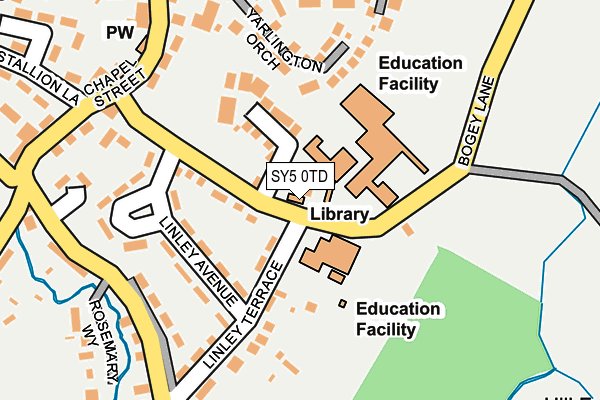 SY5 0TD map - OS OpenMap – Local (Ordnance Survey)