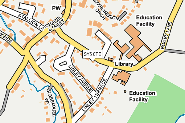 SY5 0TE map - OS OpenMap – Local (Ordnance Survey)