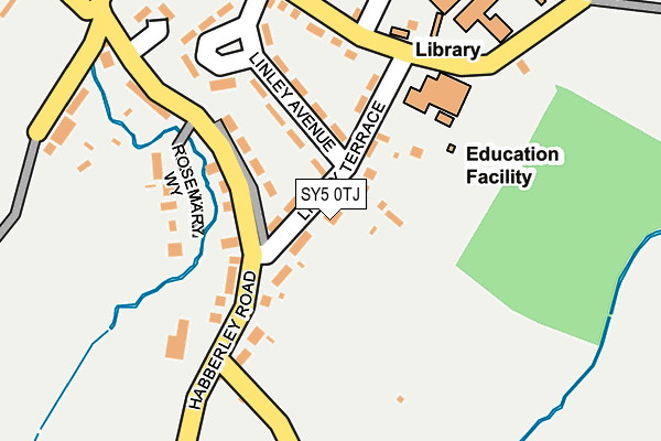 SY5 0TJ map - OS OpenMap – Local (Ordnance Survey)