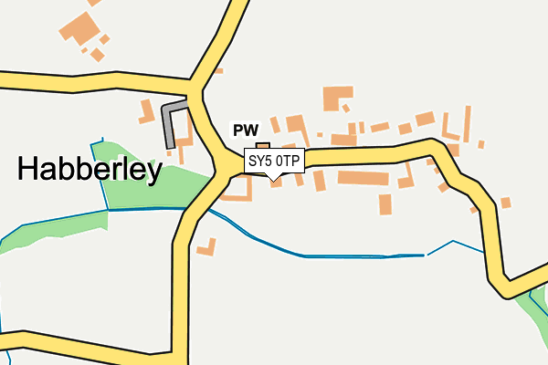 SY5 0TP map - OS OpenMap – Local (Ordnance Survey)