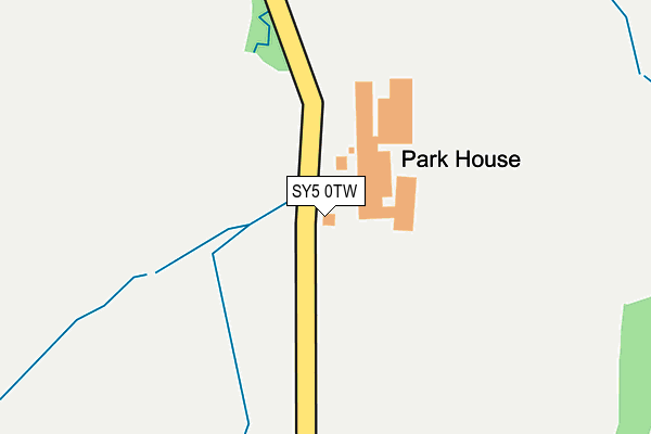 SY5 0TW map - OS OpenMap – Local (Ordnance Survey)
