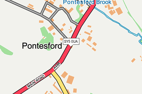 SY5 0UA map - OS OpenMap – Local (Ordnance Survey)