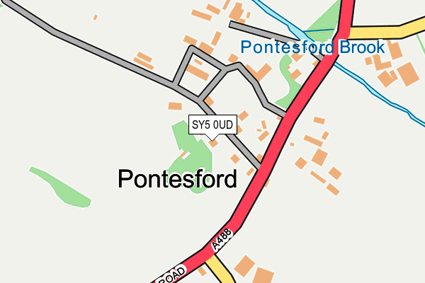 SY5 0UD map - OS OpenMap – Local (Ordnance Survey)