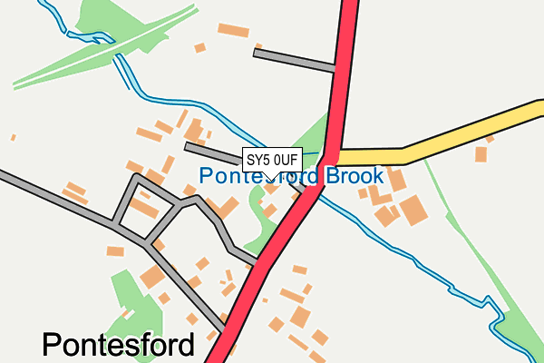 SY5 0UF map - OS OpenMap – Local (Ordnance Survey)