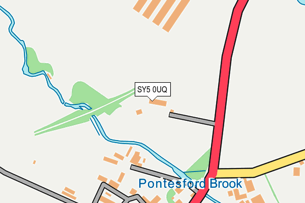 SY5 0UQ map - OS OpenMap – Local (Ordnance Survey)