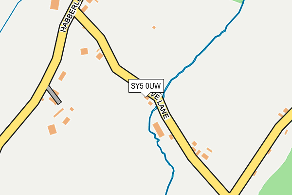 SY5 0UW map - OS OpenMap – Local (Ordnance Survey)