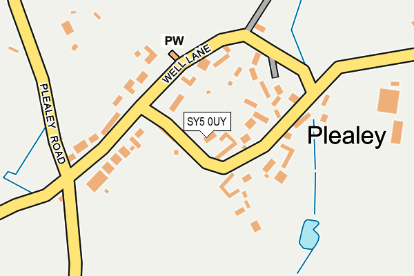 SY5 0UY map - OS OpenMap – Local (Ordnance Survey)