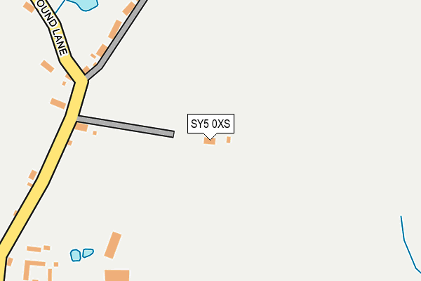 SY5 0XS map - OS OpenMap – Local (Ordnance Survey)