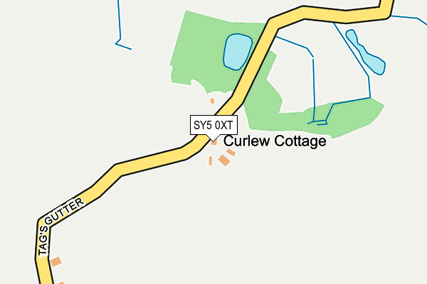 SY5 0XT map - OS OpenMap – Local (Ordnance Survey)