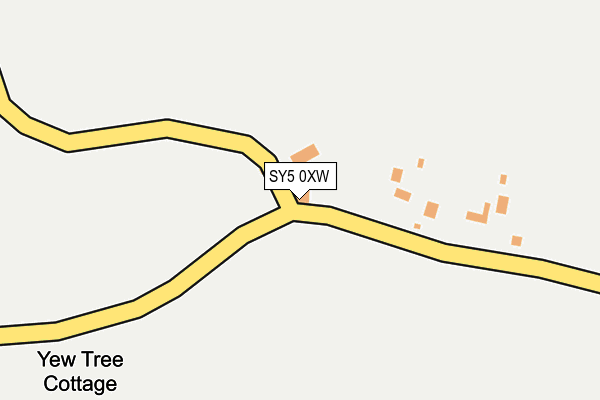 SY5 0XW map - OS OpenMap – Local (Ordnance Survey)