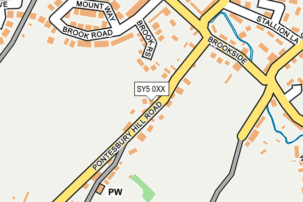 SY5 0XX map - OS OpenMap – Local (Ordnance Survey)