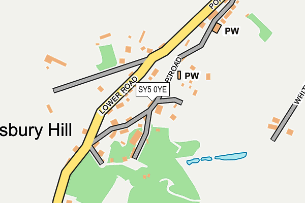 SY5 0YE map - OS OpenMap – Local (Ordnance Survey)