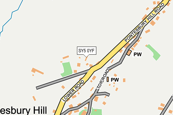 SY5 0YF map - OS OpenMap – Local (Ordnance Survey)