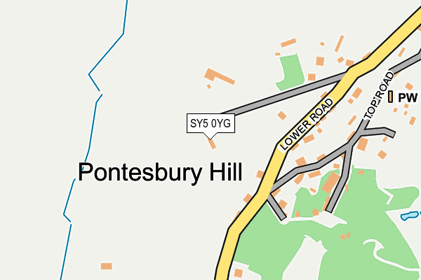 SY5 0YG map - OS OpenMap – Local (Ordnance Survey)