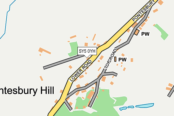 SY5 0YH map - OS OpenMap – Local (Ordnance Survey)