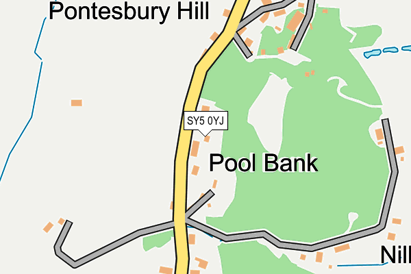 SY5 0YJ map - OS OpenMap – Local (Ordnance Survey)
