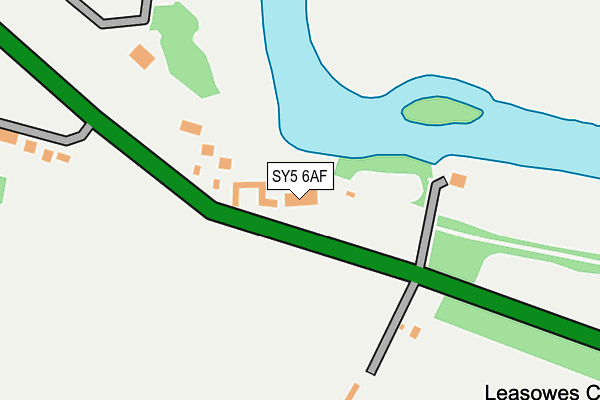 SY5 6AF map - OS OpenMap – Local (Ordnance Survey)