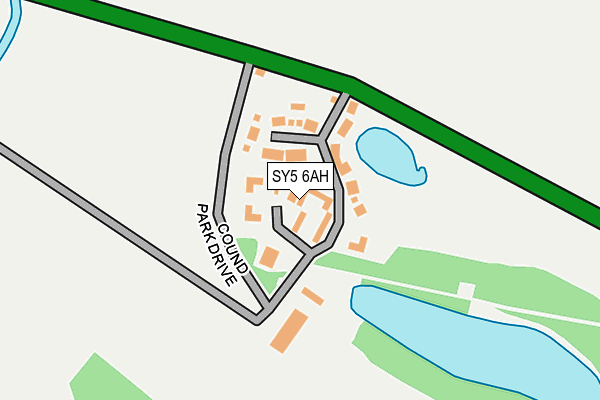 SY5 6AH map - OS OpenMap – Local (Ordnance Survey)