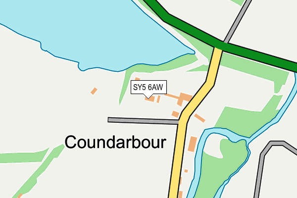 SY5 6AW map - OS OpenMap – Local (Ordnance Survey)