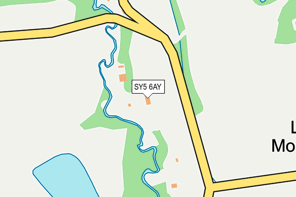 SY5 6AY map - OS OpenMap – Local (Ordnance Survey)