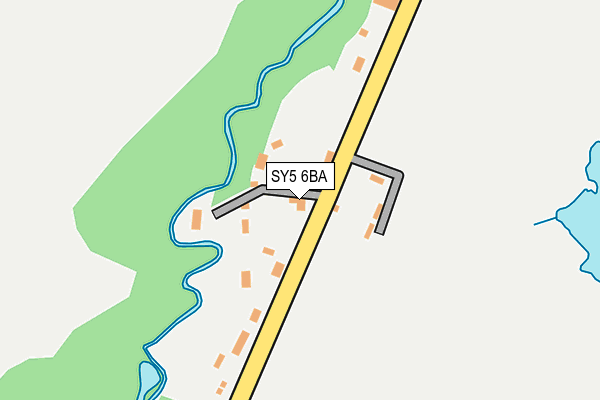 SY5 6BA map - OS OpenMap – Local (Ordnance Survey)