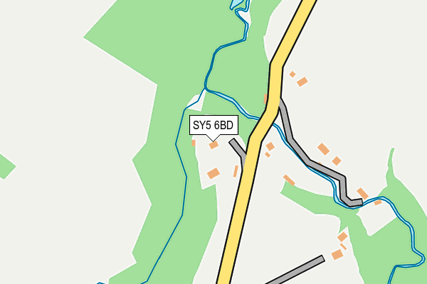 SY5 6BD map - OS OpenMap – Local (Ordnance Survey)