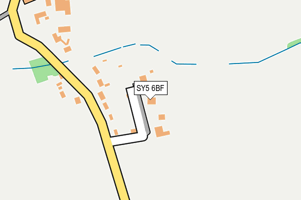 SY5 6BF map - OS OpenMap – Local (Ordnance Survey)