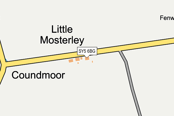 SY5 6BG map - OS OpenMap – Local (Ordnance Survey)