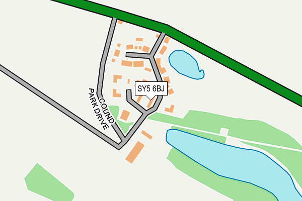 SY5 6BJ map - OS OpenMap – Local (Ordnance Survey)