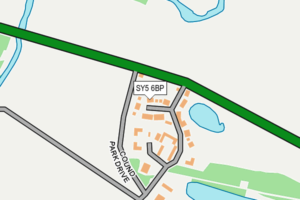 SY5 6BP map - OS OpenMap – Local (Ordnance Survey)