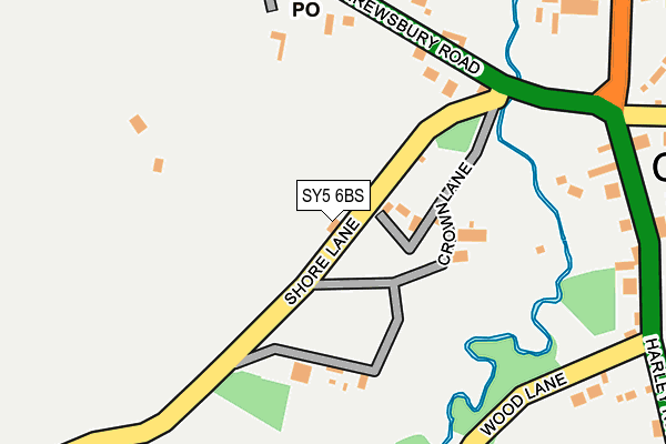 SY5 6BS map - OS OpenMap – Local (Ordnance Survey)