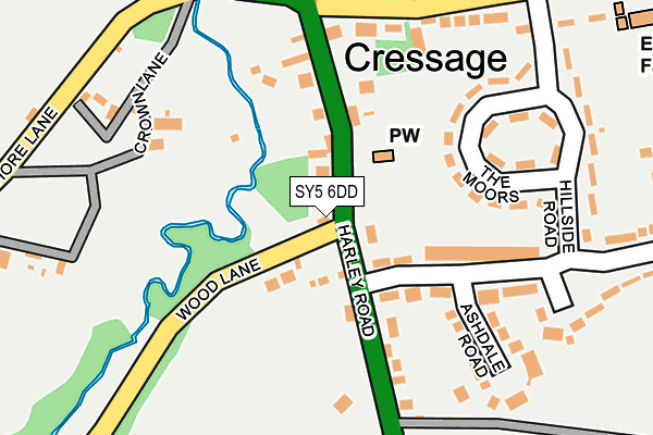 SY5 6DD map - OS OpenMap – Local (Ordnance Survey)