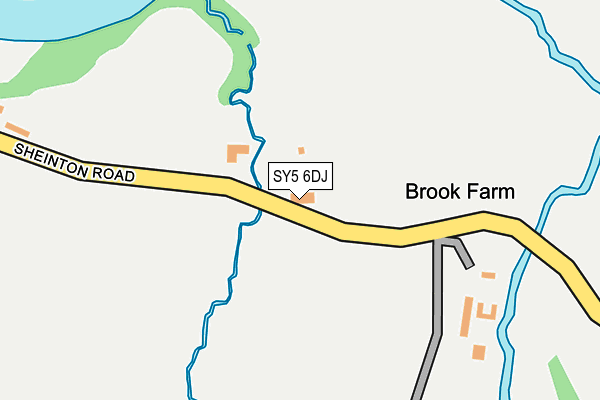 SY5 6DJ map - OS OpenMap – Local (Ordnance Survey)